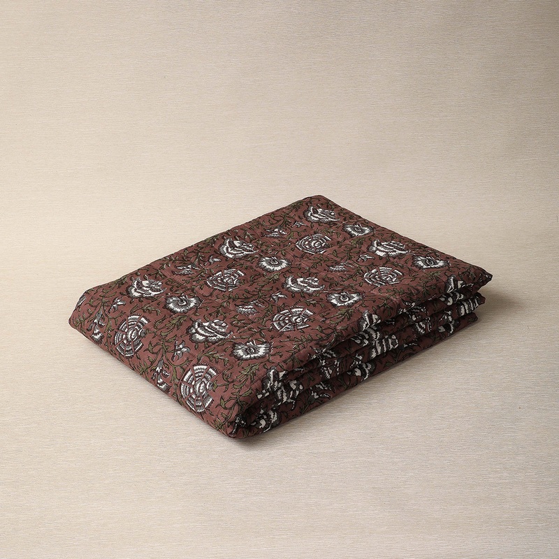Marigold & Saffron printed quilted coverlet