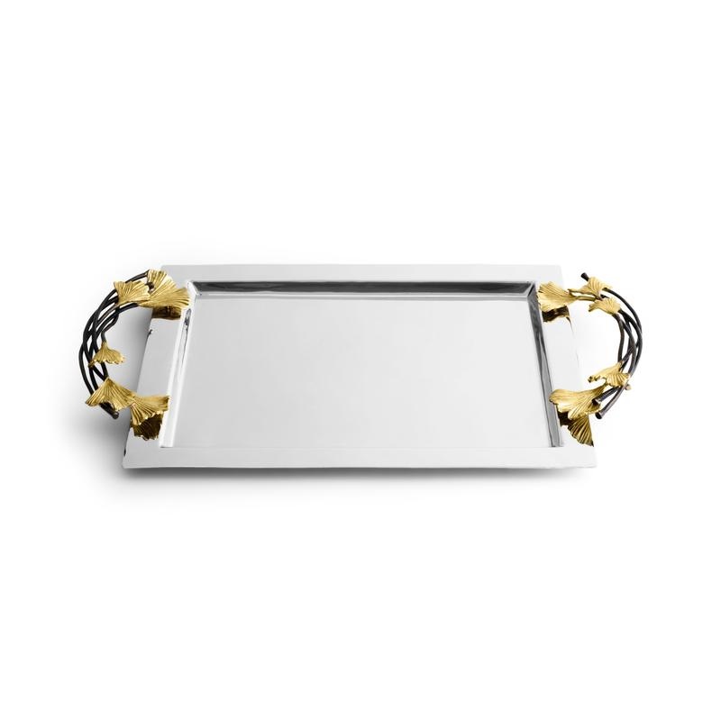 Michael Aram Golden Ginkgo Tray