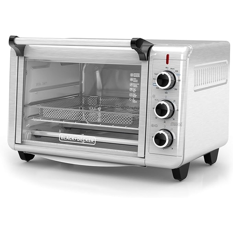 BLACK+DECKER 6-Slice Crisp ‘N Bake Air Fry Toaster Oven