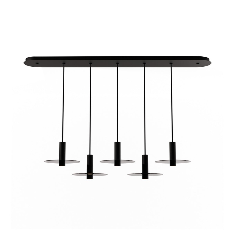Combi Linear 5 LED Glass Pendant Light