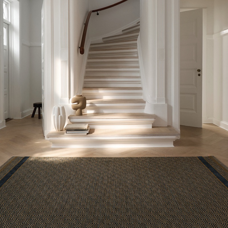 Goose Eye Anniversary Swedish Woven Wool Rug, Five Color Variants