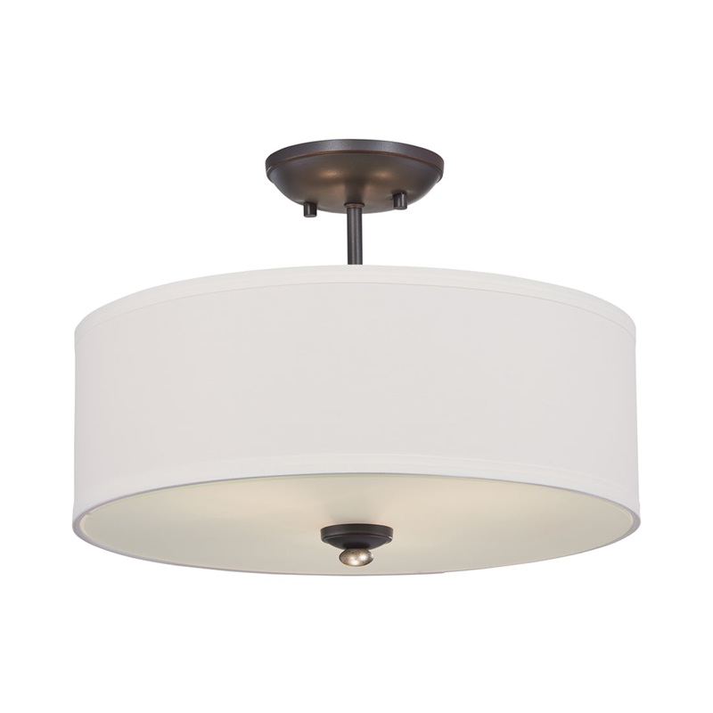 Shadowglen 3-Light Semi Flush Mount Ceiling Light