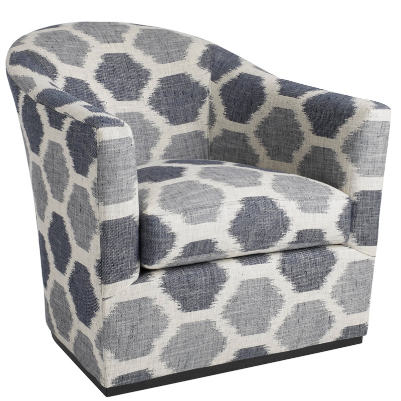 Thunderbird Swivel Chair | Madaket Blue