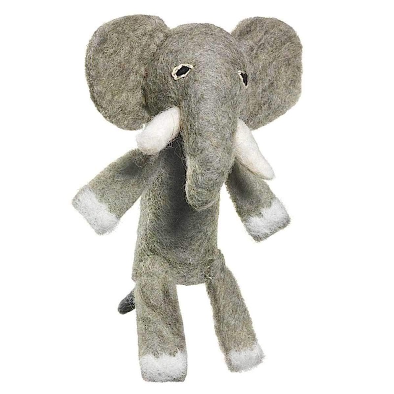Woolie Finger Puppet – Elephant – Wild Woolies (T)