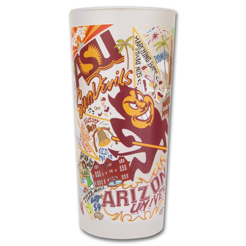 Arizona State University Collegiate Drinking Glass