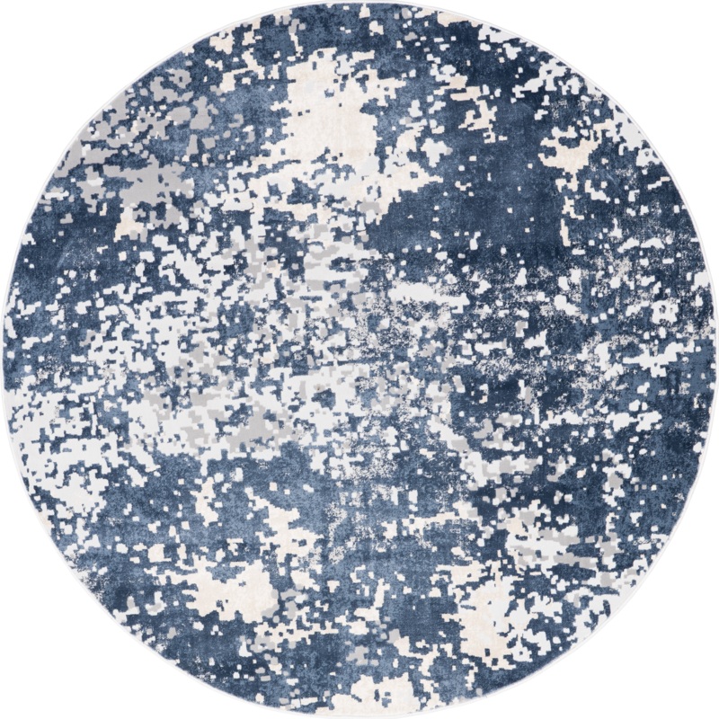 Ricki Mottled Abstract Rug | Blue