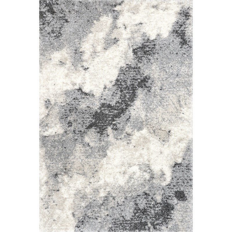 Waverly Abstract Ombre Rug | Light Grey