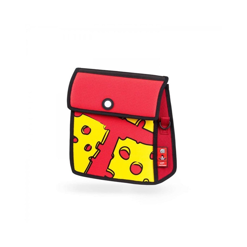 2D Shoulder Bag POP ART CHEESE Red