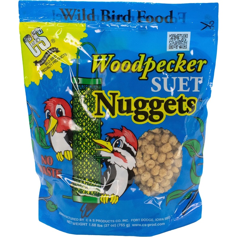 C & S Woodpecker Suet Nuggets, Resealable Bag, 27 oz