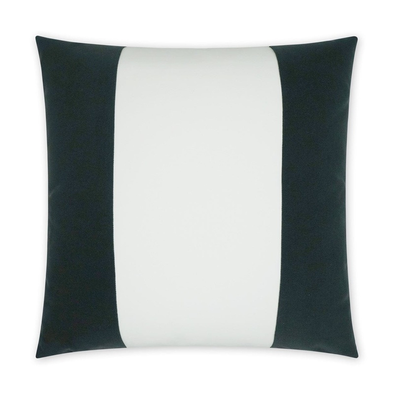 D.V. Kap 22″ x 22″ Outdoor Throw Pillow | Sundance Band Charcoal