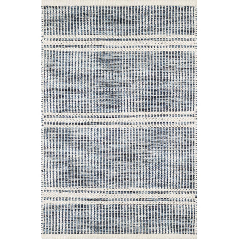 Malta Handwoven Wool Rug | Blue