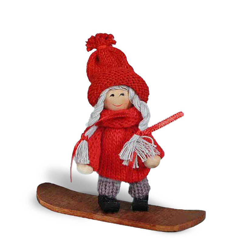 Swedish Tomtegirl on Snowboard