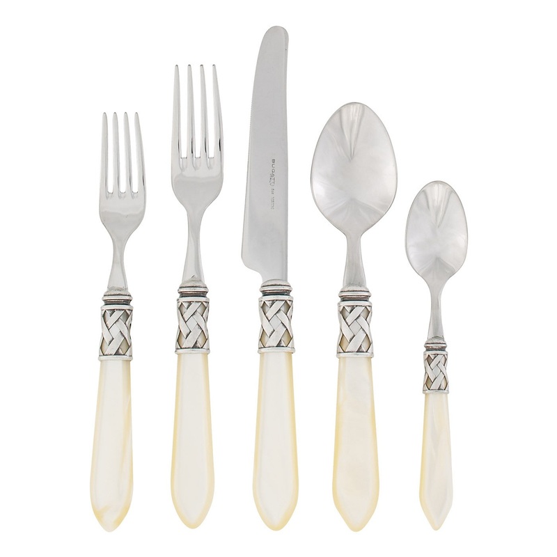VIETRI: Aladdin Five Piece Place Setting IVORY