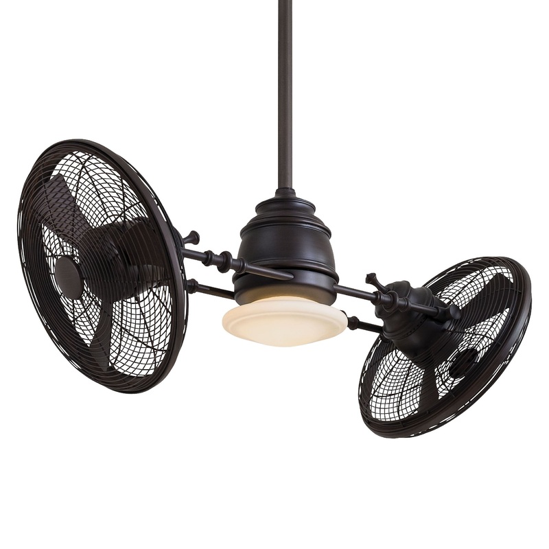 Vintage Gyro LED Ceiling Fan
