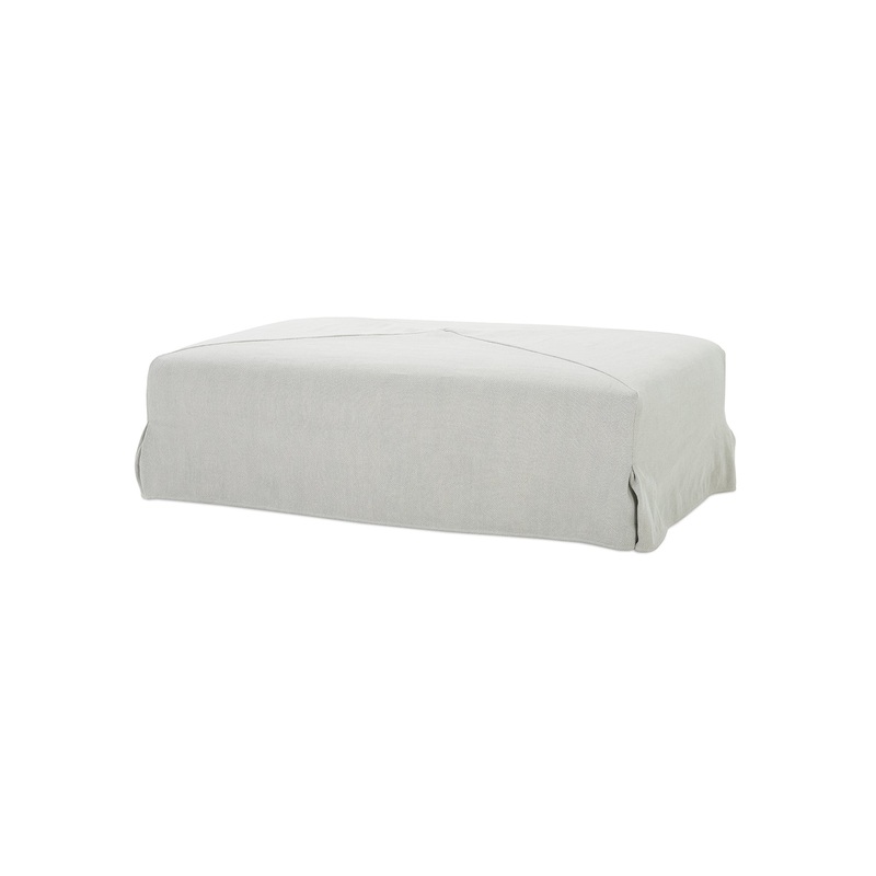Alder Slipcover Ottoman