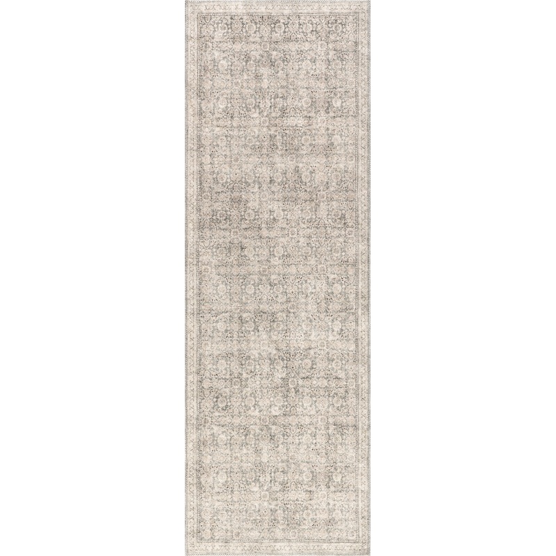 Morristown Antiqued Jute-Blend Rug | Grey