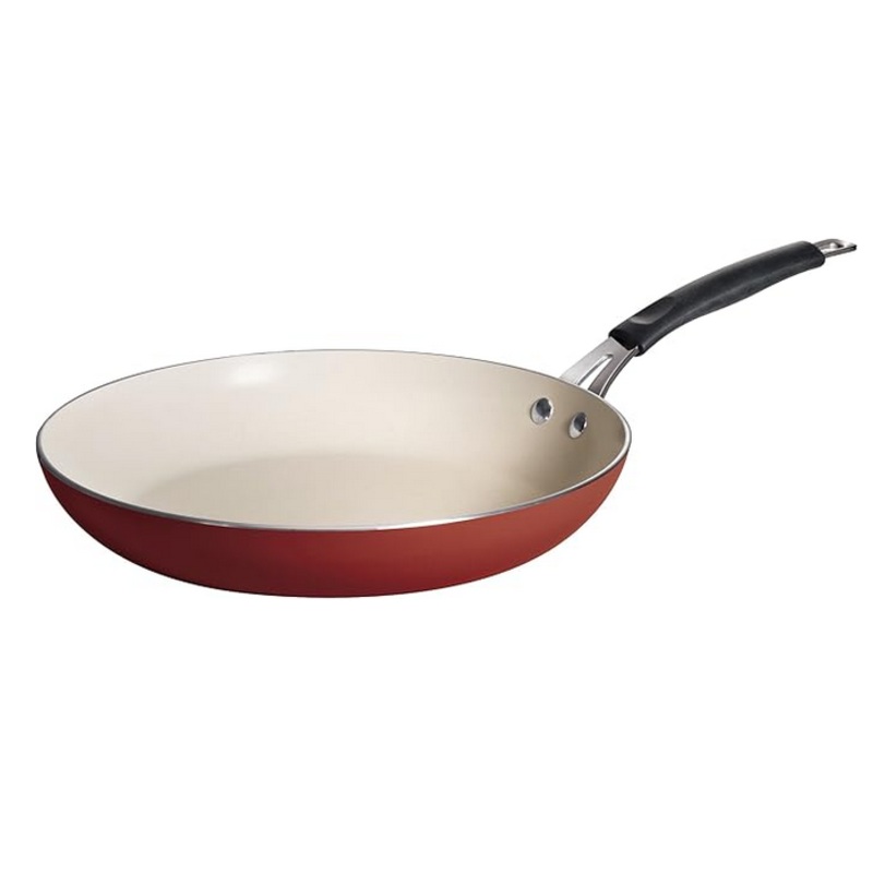 Tramontina 80151/055DS Style Simple Cooking Heavy-Gauge Aluminum, PFOA-free Nonstick Fry Pan,  Spice Red
